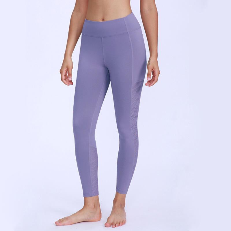UABRAV安步威 塑形健身裤 高腰紧身健身瑜伽裤 X15 紫色