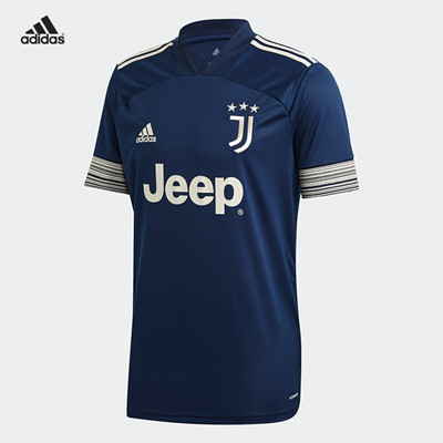 Adidas阿迪达斯足球服尤文图斯20-21赛季球迷版主场短袖可印字足球服男T恤球衣 GC9087