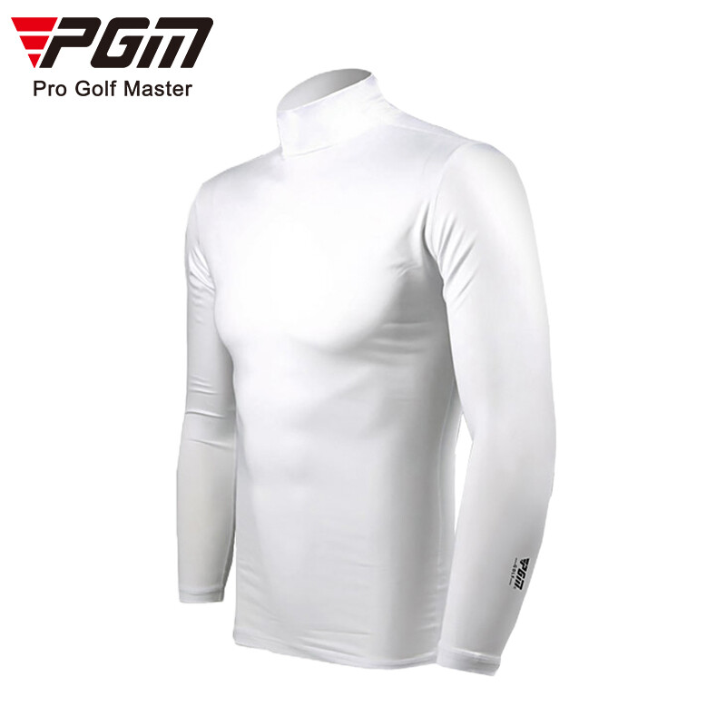 PGM 高尔夫男款冰丝打底衫 长袖T恤 YF202 白色