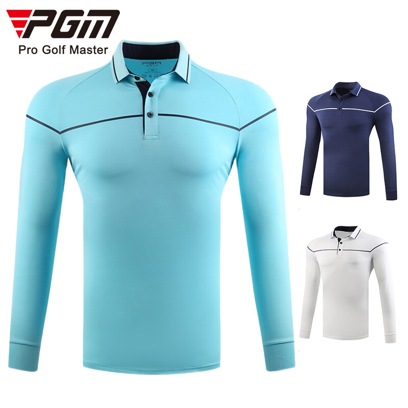 PGM 高尔夫男士长袖T恤 春夏比赛款运动服 YF216 三色可选