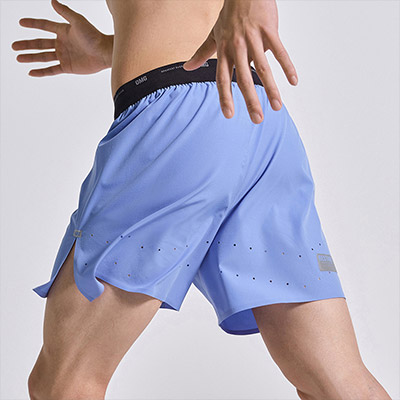 OMG『超轻零感系列』 运动短裤男速干跑步透气健身四分裤子训练 浅蓝色