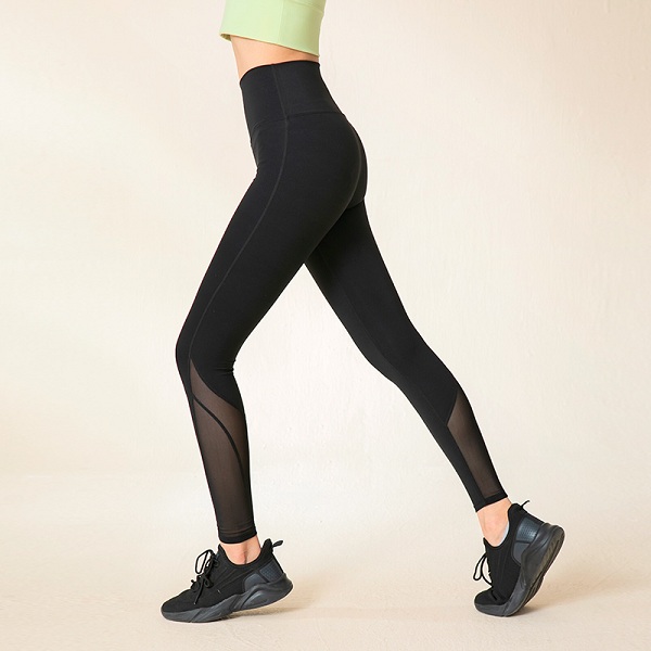 Samyama三雅玛 瑜伽裤 蕾丝设计感22年新款九分健身裤 黑色 HW1313491