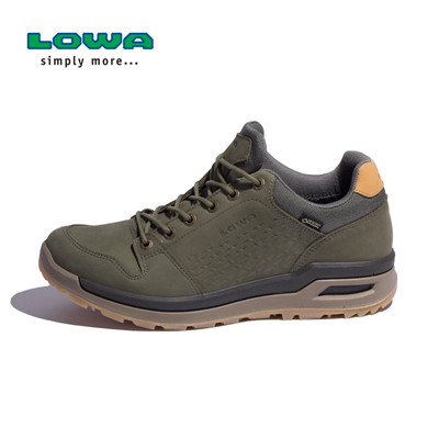 LOWA户外LOCARNO GTX男式低帮防水透气防滑登山徒步鞋 L310812 绿色