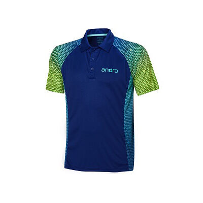岸度andro MARLEY乒乓球服舒适吸汗乒乓运动T恤302029【蓝/绿】