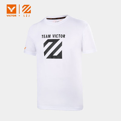 VICTOR威克多羽毛球服 短袖 李梓嘉联名系列 T恤 T-LZJ301 A 白色 中性款 
