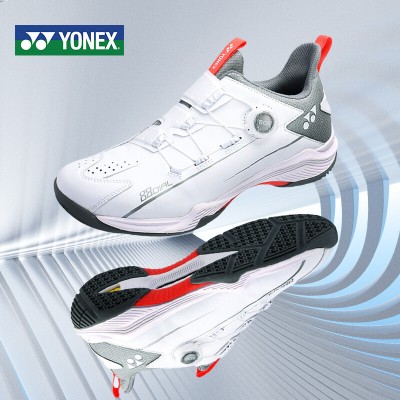 尤尼克斯YONEX羽毛球鞋 SHB88D2WEX二代 哑光白 男/女款 BOA快速系带包裹更出色 宽楦型