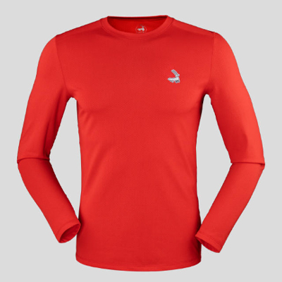 优极UG 风神-3D增能男女款运动长袖T恤运动上衣长袖 亮红