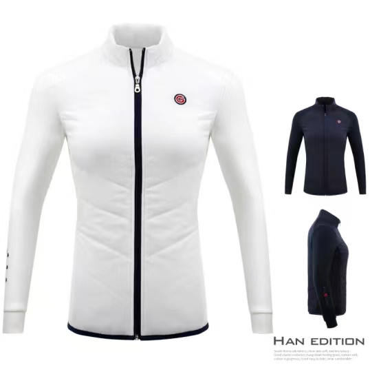 PGM高尔夫服装 女士外套 保暖羽绒棉衣 YF222 白色/藏青 两色可选