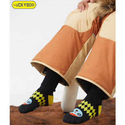 Luckyboo 儿童滑雪袜男女专业单板高筒袜加厚保暖针织透气户外运动 LB-2022-11-21