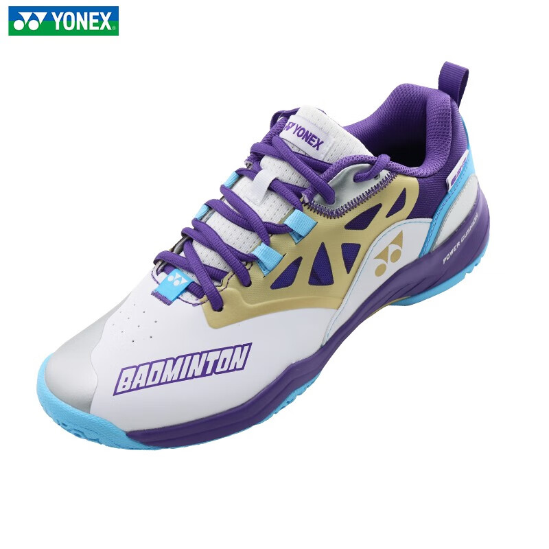 YONEX尤尼克斯羽毛球鞋 新款耐磨减震男女运动鞋 SHB-620CR/白紫