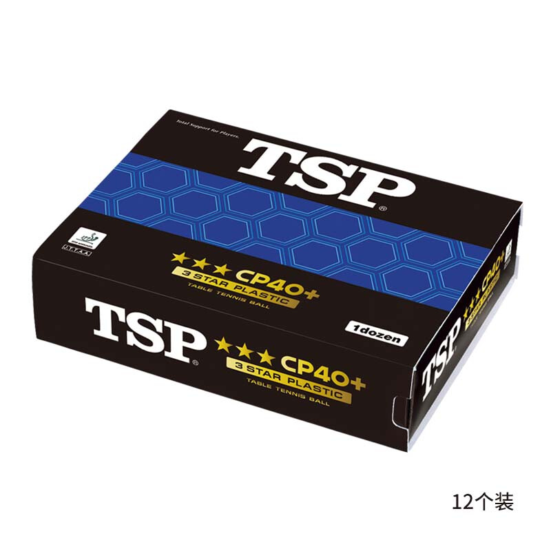 TSP大和 三星乒乓球 有缝40+3星球 专业比赛训练乒乓球 12个装 14059