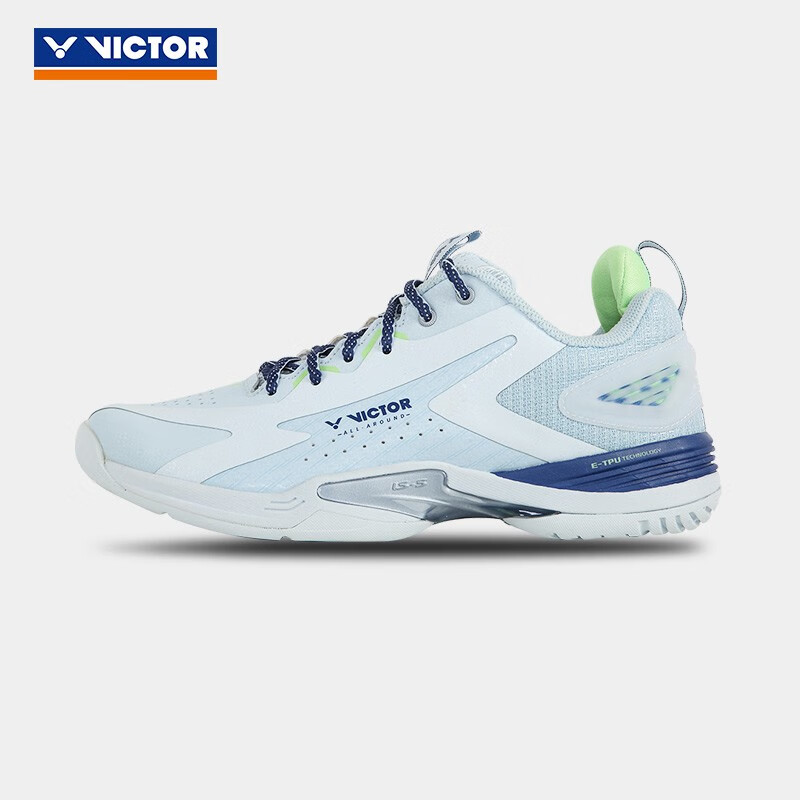 威克多VICTOR羽毛球鞋 男女款 V2.5标准楦全面类羽球鞋 六边形战士 A970ACE M（卷云蓝）
