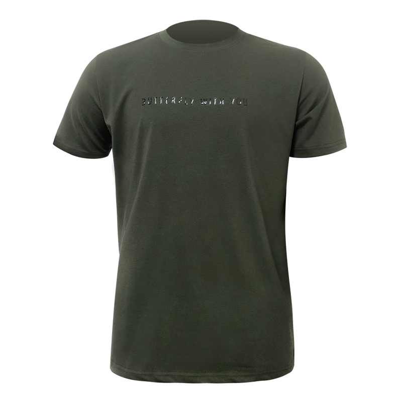 蝴蝶 乒乓球短袖 BWH-832-04 军绿色 文化衫训练衫 男女同款