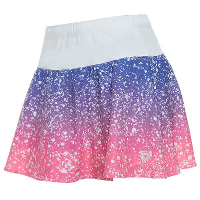 范斯帝克网球服 运动网球短裙女士高腰假两件短裤星空渐变透气速干 NSRF2306201 星空紫