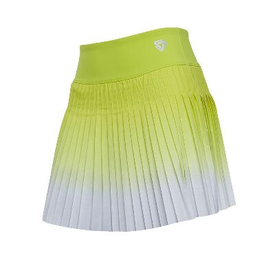 范斯帝克网球服 运动网球短裙女士高腰假两件短裤渐变透气速干 NSRF2240001 柠檬黄渐变