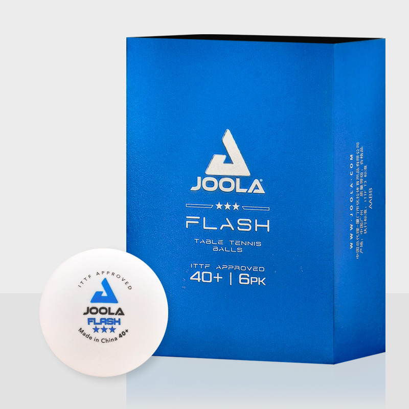 優拉JOOLA 尤拉40+無縫新材料三星乒乓球（6只裝） 新材料40+ 無縫大球 國際賽事專用