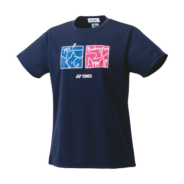 YONEX尤尼克斯羽毛球服 女款 速干运动T恤 运动短袖 16663YX 藏青色