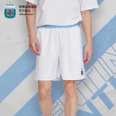 【三星冠军款】阿根廷国家队官方商品 蓝白运动短裤舒适透气宽松 ASPAFA23BTM002