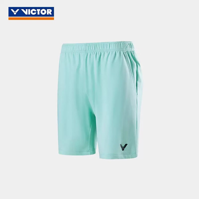 威克多VICTOR胜利羽毛球服 中性款 R-30201速干运动短裤 训练系列针织短裤 团购款 绿色