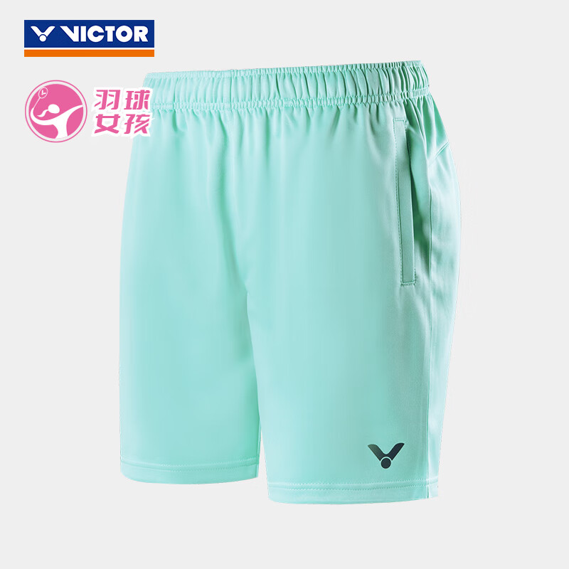 胜利VICTOR 威克多羽毛球服 女款 速干运动短裤 针织运动裤 团队训练系列 R-31201 绿色