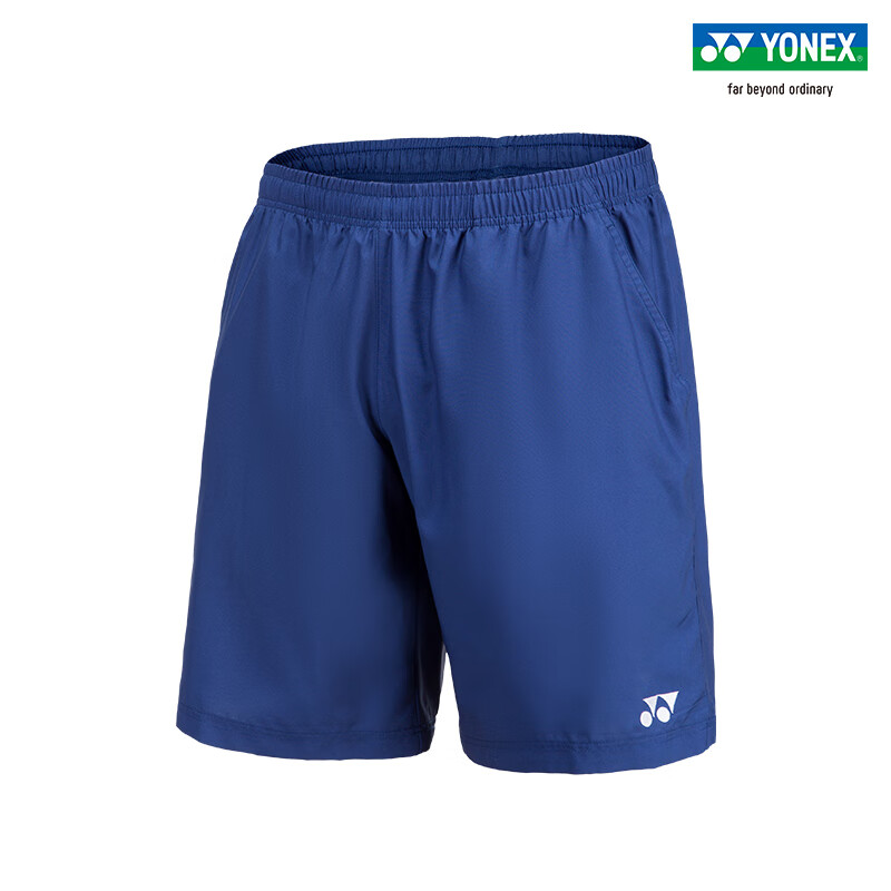 尤尼克斯YONEX羽毛球服 男款 运动短裤 速干比赛训练运动裤 15048CR_629 牛仔藏青