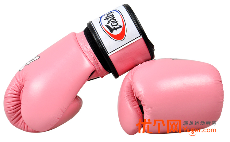 fairtex泰国进口专业泰拳拳套亮粉色