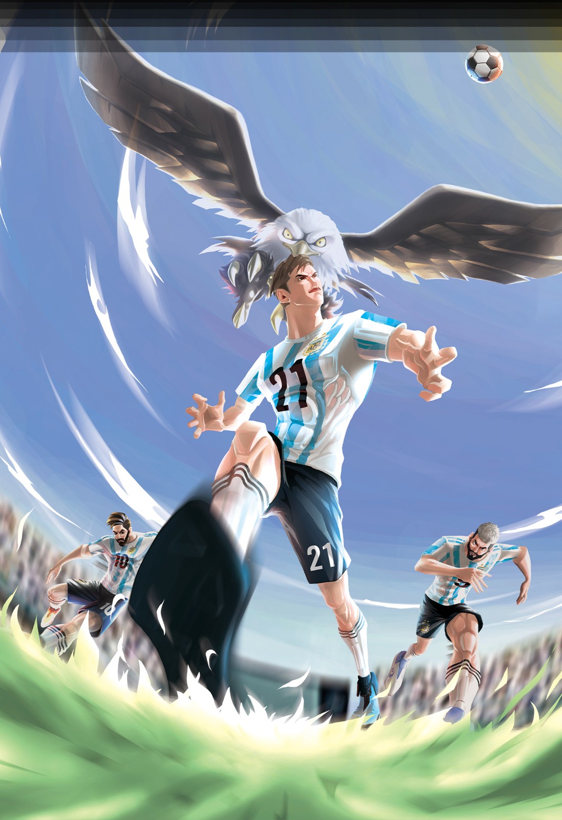 阿根廷国家队官方商品梅西阿圭罗迪巴拉珍藏限量手办足球迷潮玩