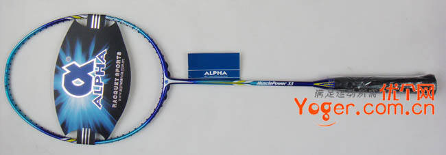 阿尔法Alpha MusclePower 33 羽毛球拍，09新款蓝色杀器