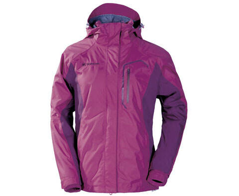 探路者Toread TABA92288女式套绒冲锋衣（药紫红）低调奢华，不惧风雨