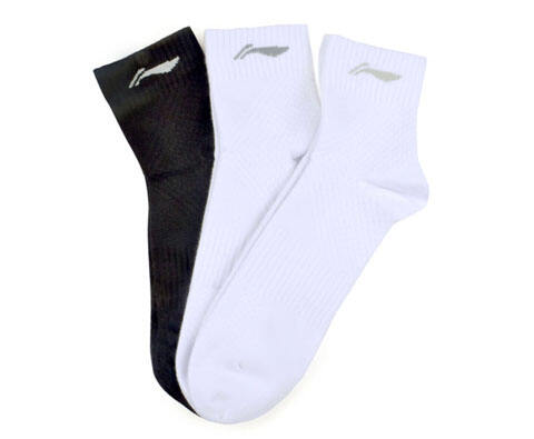 李宁AWSH161-1男款中袜（3双超值套装，让您的双脚清爽一夏！））