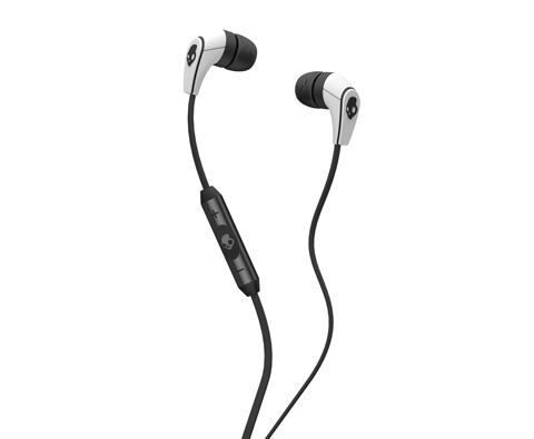 Skullcandy 50/50 S2FFFM-074入耳式耳機(jī) 白色/黑色帶Mic3 可調(diào)節(jié)音量