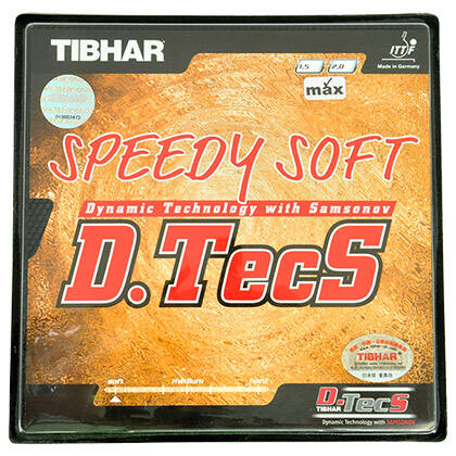 挺拔TIBHAR乒乓正膠套膠 快速內(nèi)能 SPEEDY SOFT D.TECS 草內(nèi)能正膠