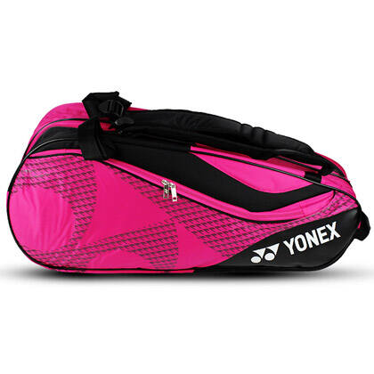 尤尼克斯YONEX羽毛球包 BAG-8726EX 双肩 6支装 亮粉 独立鞋袋