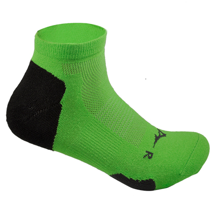 美津浓跑步袜 j2mx5502 绿色(带有防滑胶粒,跑起来更带劲)