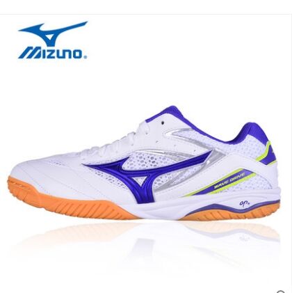 美津浓Mizuno 乒乓球鞋WAVE DRIVE 8 第8代白紫款专业乒乓球鞋，透气轻量运动鞋81GA170567 