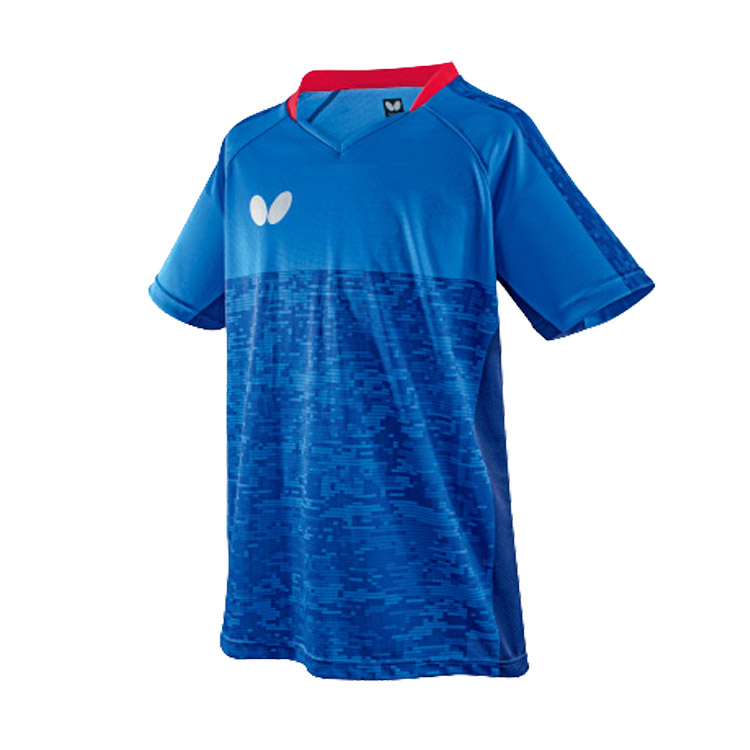 蝴蝶butterfly 乒乓球服比赛服 bwh-829-03 男女通用款 蓝色透气速干