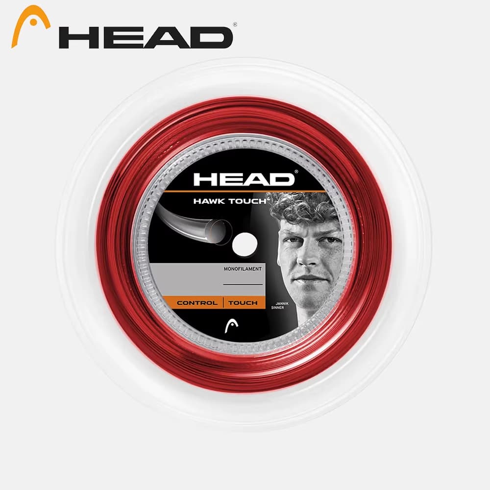 HEAD海德网球线 Hawk Touch兹维列夫辛纳同款聚酯线大盘线 200米 281234 红色