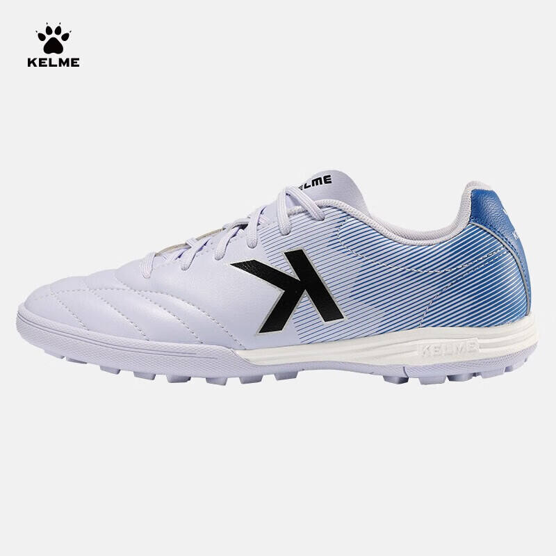 卡爾美（KELME）兒童青少年足球鞋男訓(xùn)專業(yè)球鞋 8232ZX3104灰/藍(lán)