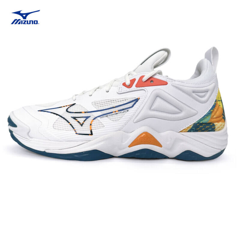 美津濃（MIZUNO）WAVE MT 3男女透氣專項運動鞋專業(yè)比賽排球鞋運動鞋 V1GA231256白橙