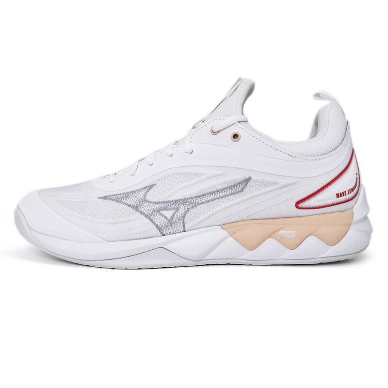 美津濃（MIZUNO）WAVE LUMINOUS 3男女透氣排球鞋專業(yè)比賽運(yùn)動(dòng)鞋 V1GC242025白/紫/粉