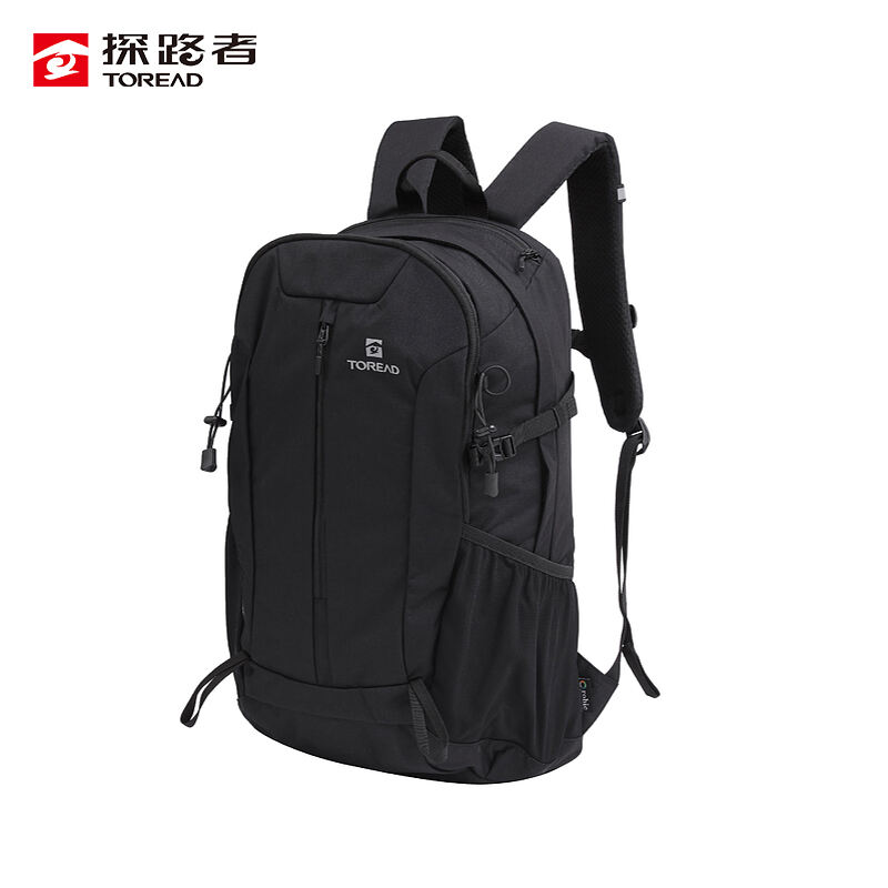Toread探路者 双肩背包 户外徒步旅游轻量耐磨防泼水短途双肩背包 黑色 TEBBBN80709