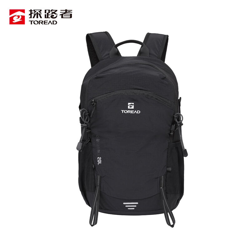 Toread探路者 双肩背包 户外徒步旅游轻量耐磨防泼水短途双肩背包 黑色 TEBBBN80707