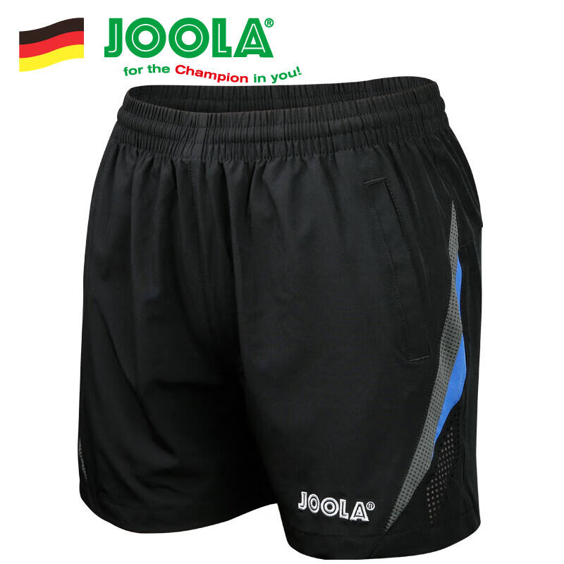 JOOLA优拉 尤拉乒乓球短裤 运动短裤 比赛训练休闲短裤 732 黑色
