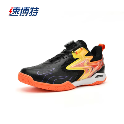SPPED ART速搏特 乒乓球鞋 风火轮Pro 比赛专用透气运动球鞋 28016 黑橙色 