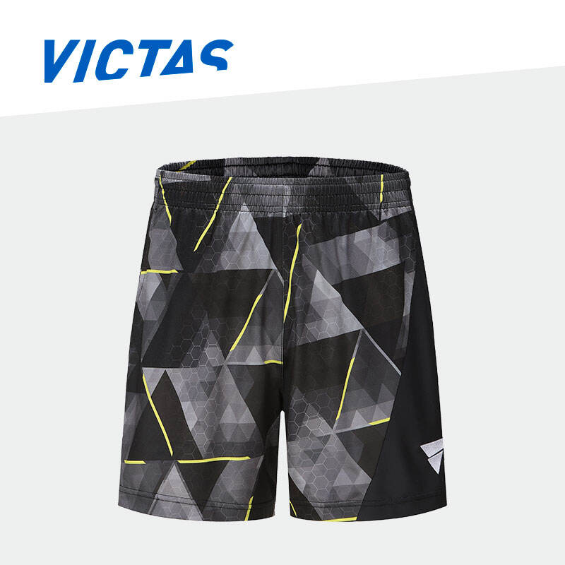 VICTAS维克塔斯 乒乓球服 运动比赛短袖 日乒国家队同款运动套装短裤 086205/VC-205 黑色