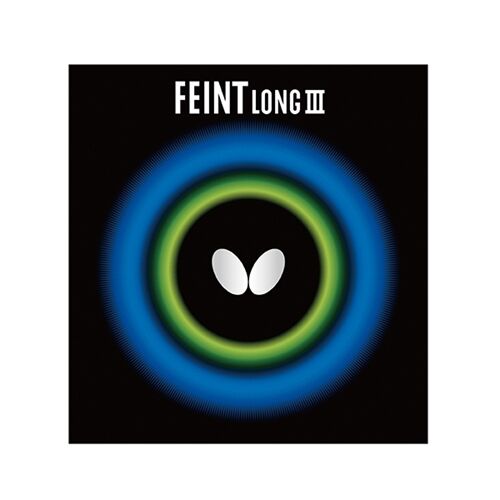 BUTTERFLY蝴蝶 乒乓球胶皮 FEINT LONG III套胶 削球稳健 长胶套胶 00320  