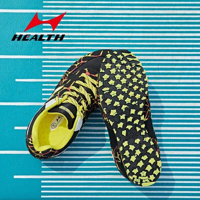 HEALTH 海尔斯 中考跑步鞋 699体育专用跑鞋 立定跳远鞋跑步鞋 体测中考鞋 跳高学生运动鞋 黑色