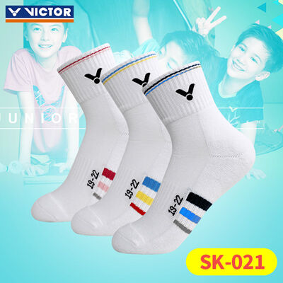 胜利VICTOR羽毛球袜 SK-021 儿童运动袜 三色可选