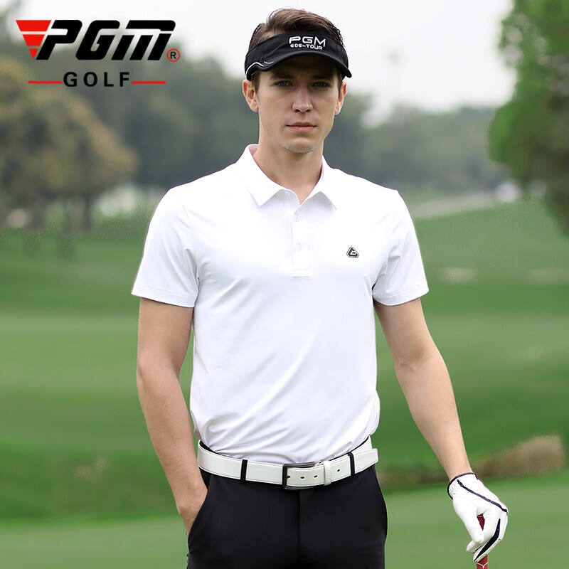 PGM 高尔夫短袖 夏季新品 男士运动T恤 YF236 白色