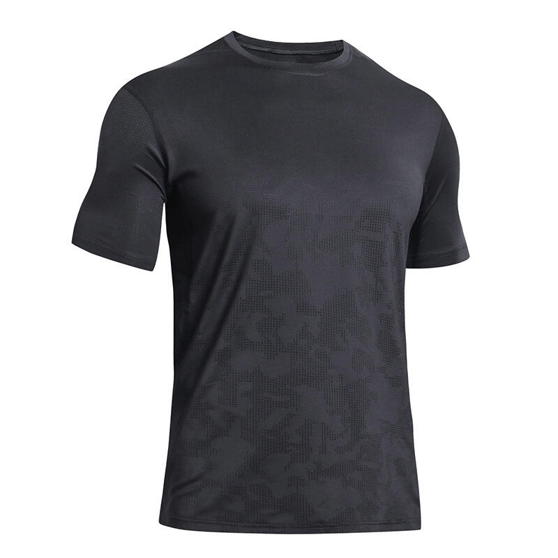 UABRAV安步威 男士速干训练短袖 夏季宽松透气运动T恤 46 黑色